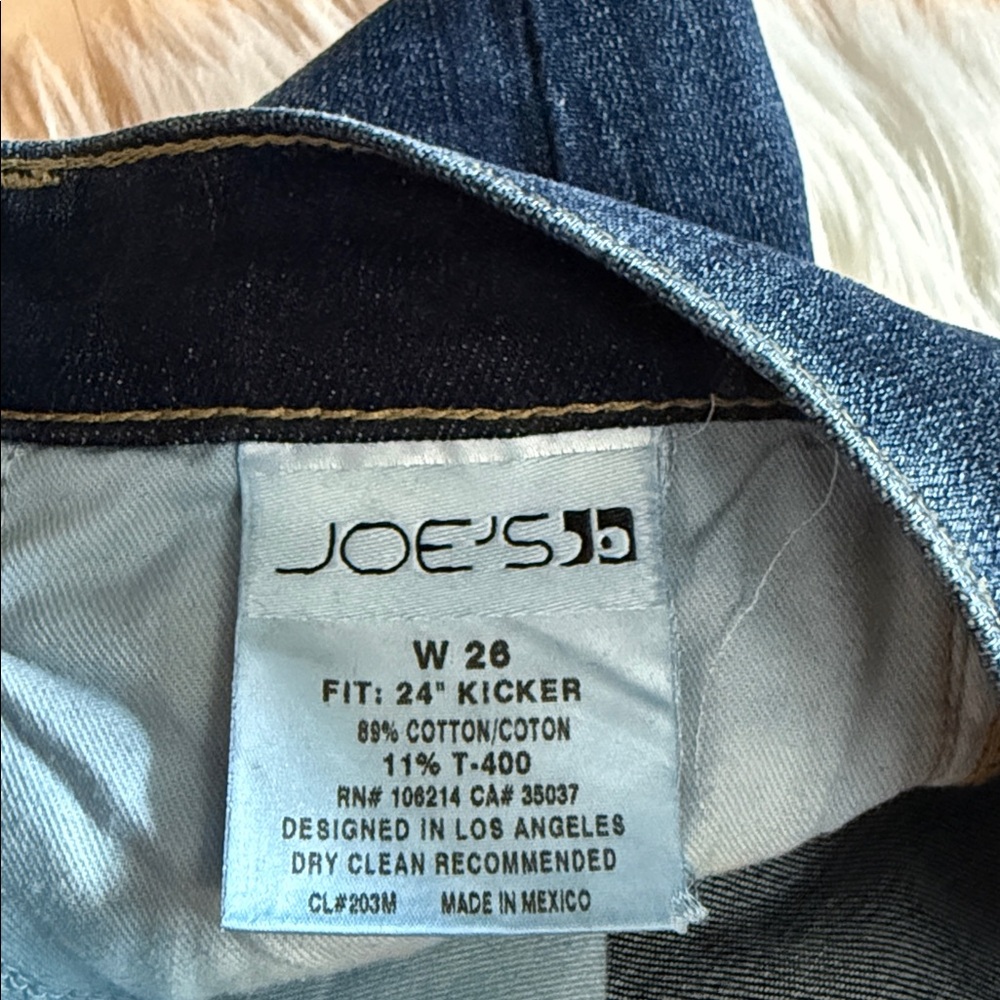 Joe’s 24” Kicker Midrise Cropped Cuffed Medium Wash Jeans 26 - Picture 7 of 10